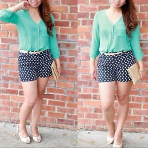 💕Turquoise sheer dress up blouse💕